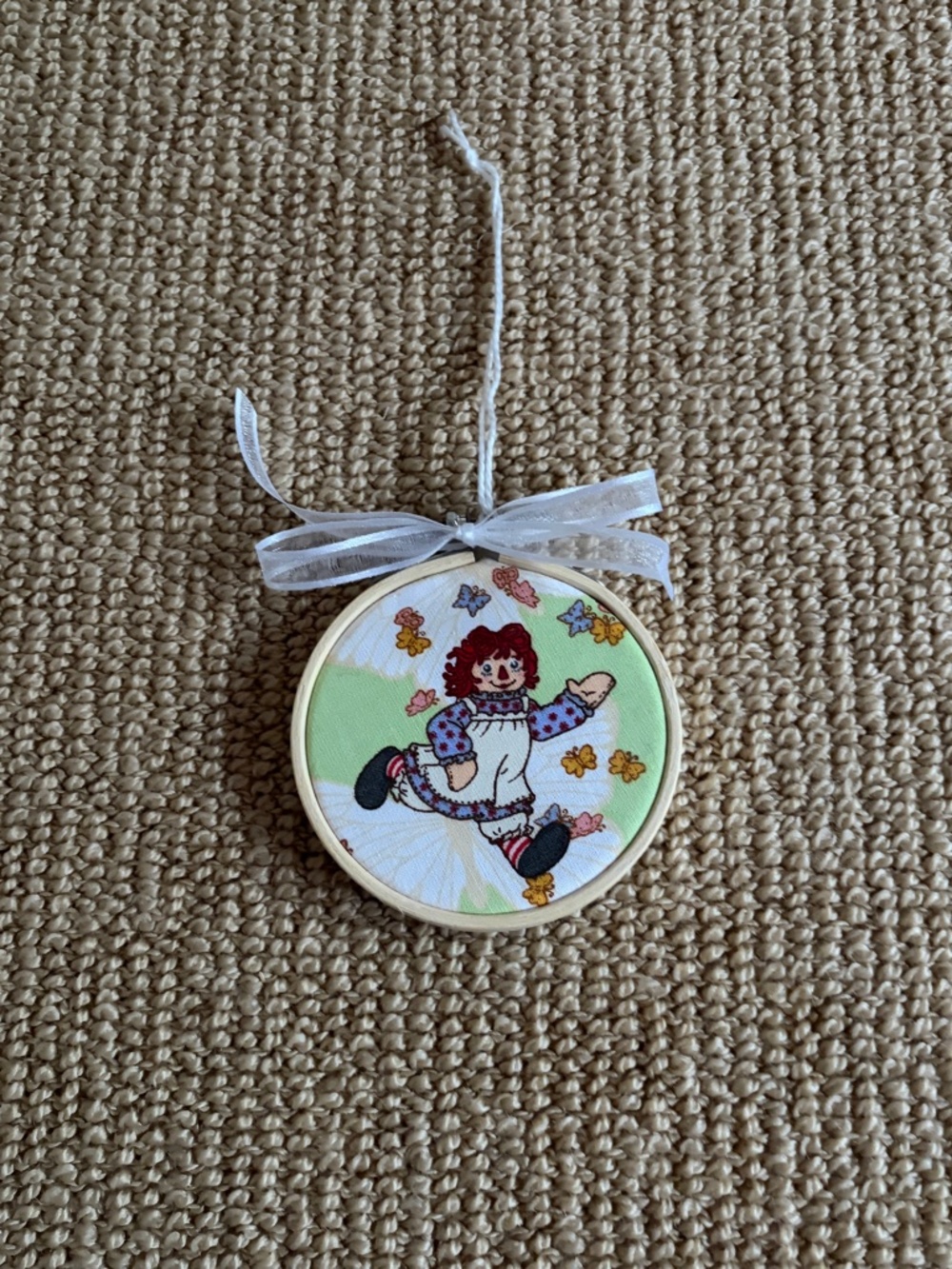 Raggedy Ann Themed Christmas Tree Ornament